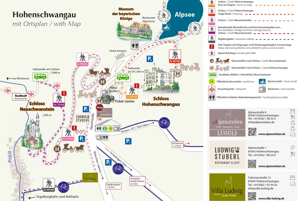 Lageplan Hohenschwangau